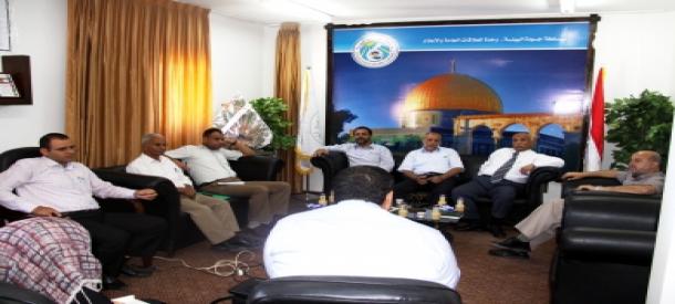 اجتماع رؤساء بلديات المنطقة الوسطى لمناقشة برنامج إعادة تأهيل وادي غزة