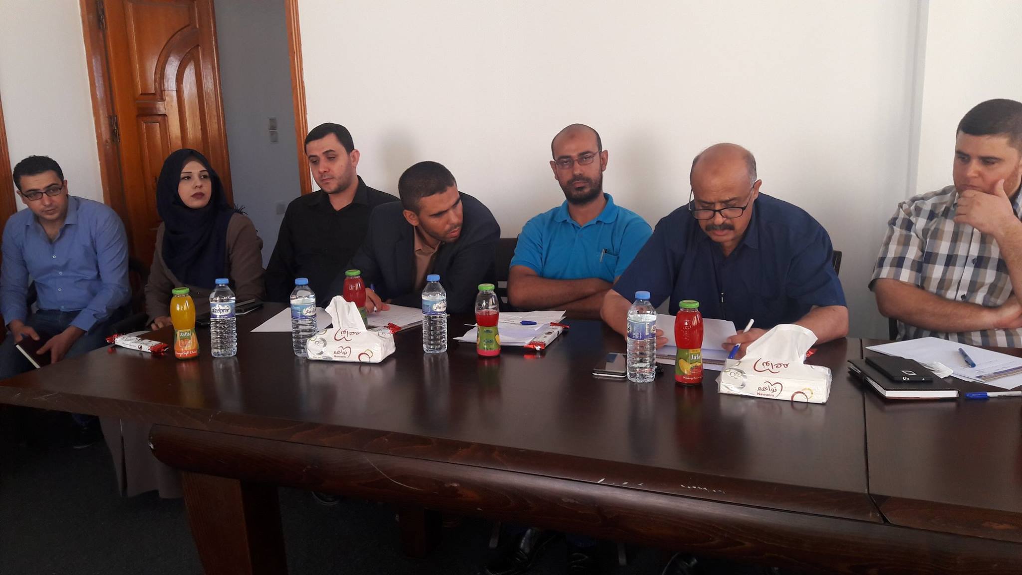 بلدية الزهراء تشارك في اجتماع مركز اتحاد الهيئات الشبابية بغزة