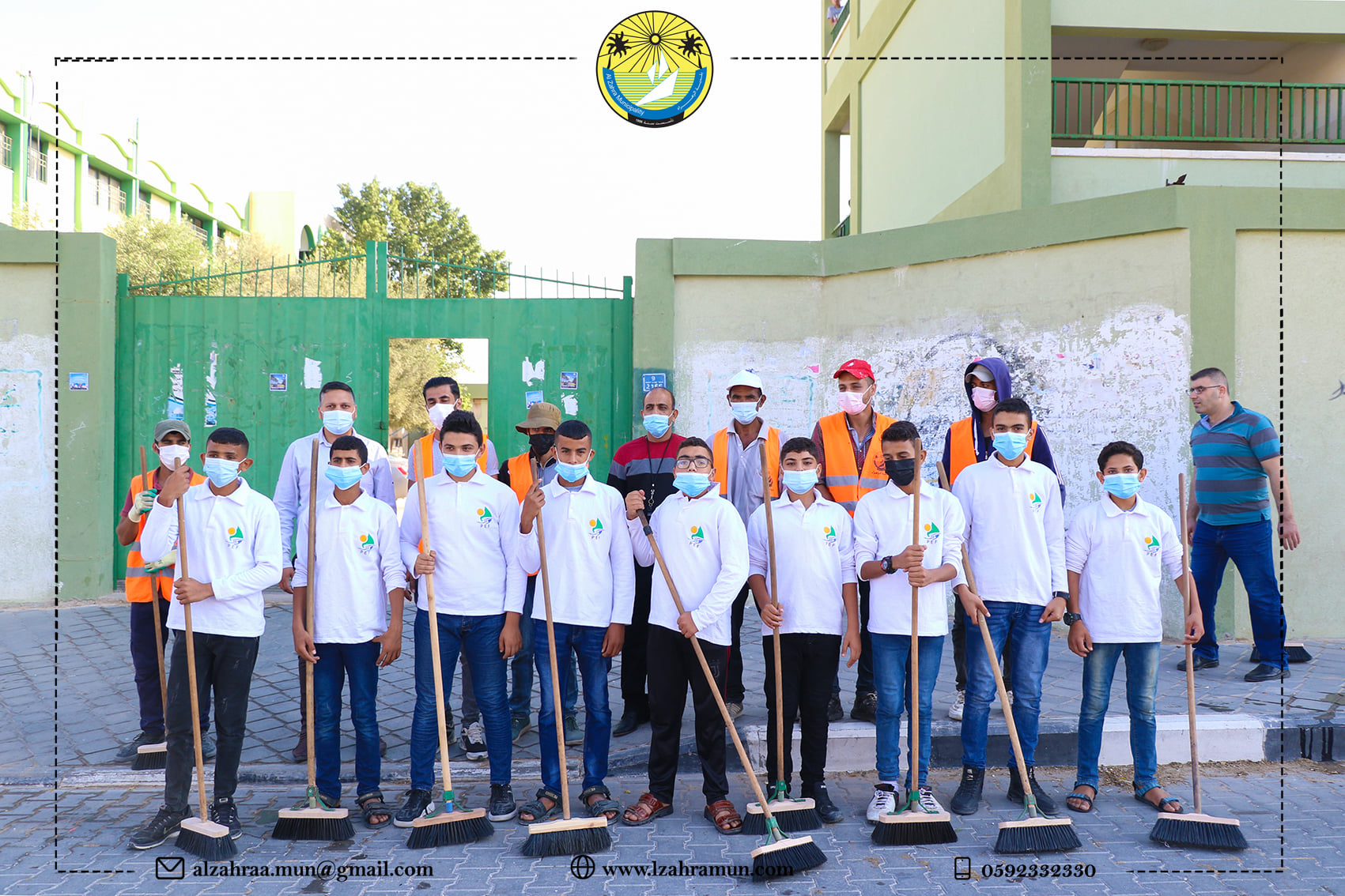 بلدية الزهراء تنظم فعالية 'النظافة قيم وحضارة'