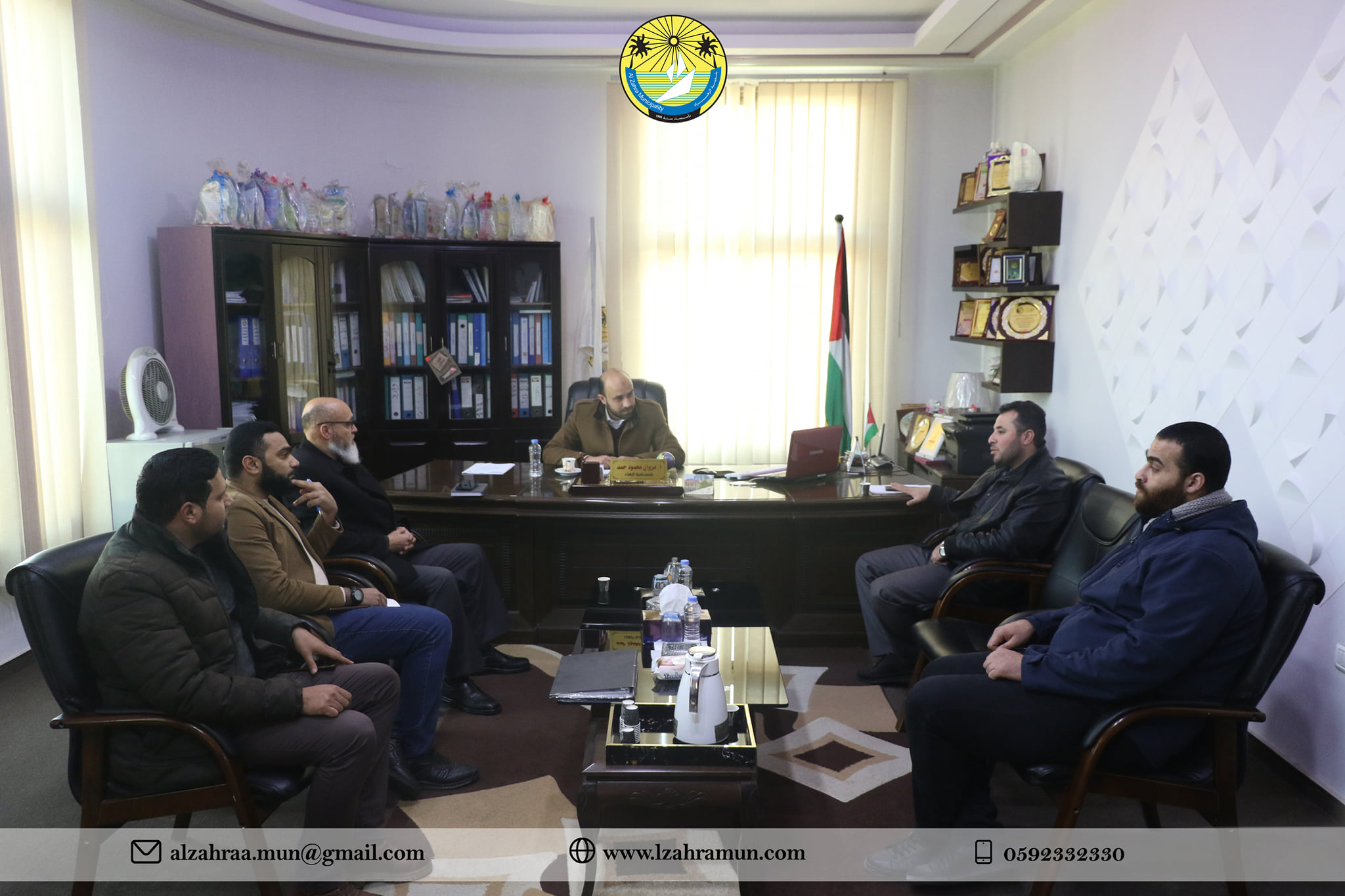 رئيس بلدية الزهراء أ.مروان حمد يبحث مع وزارة الحكم المحلي عددا من الملفات والاهتمامات المشتركة