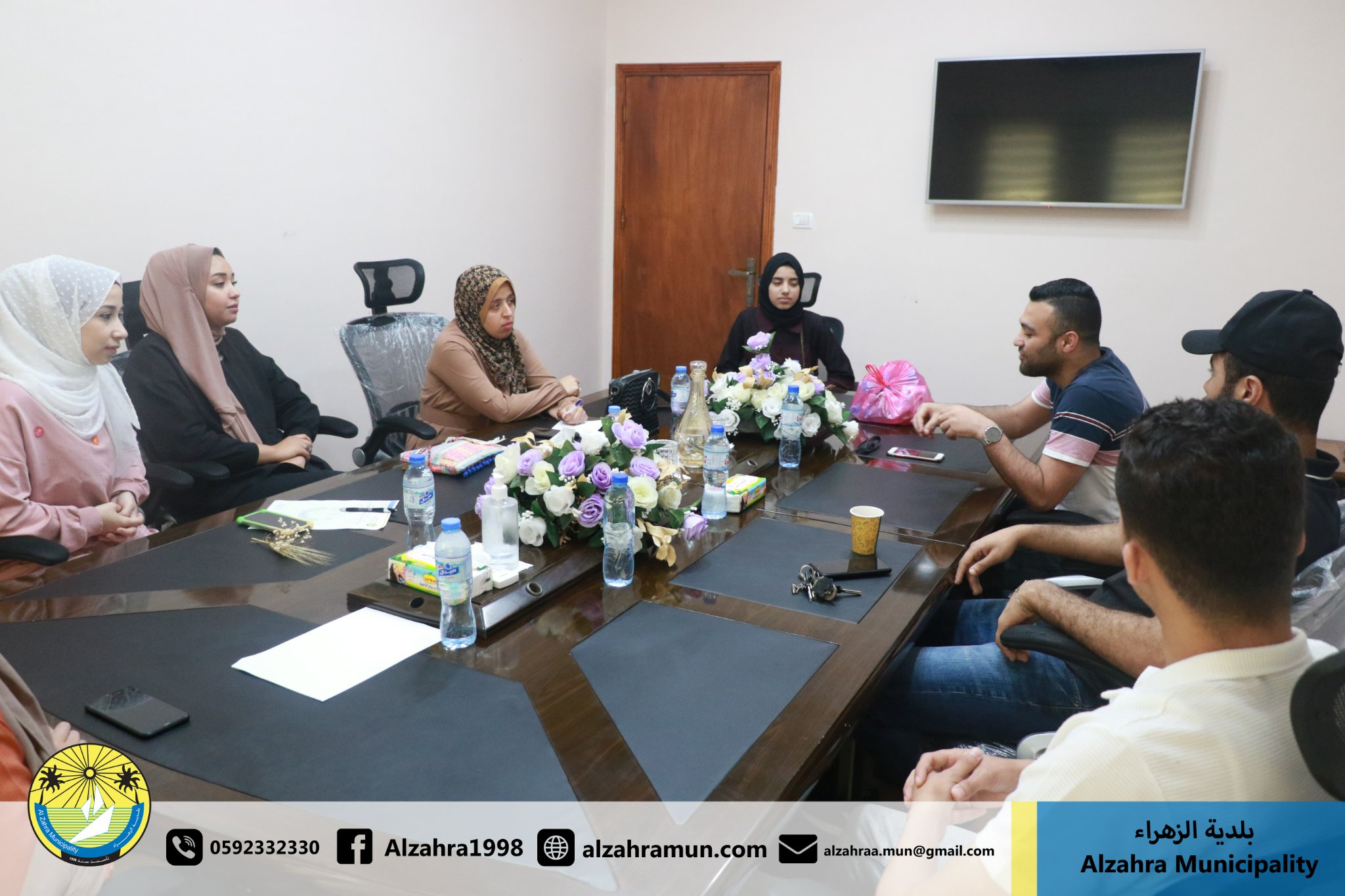 بلدية الزهراء تستضيف ورشة عمل لفريق جمعية إنقاذ المستقبل الشبابي