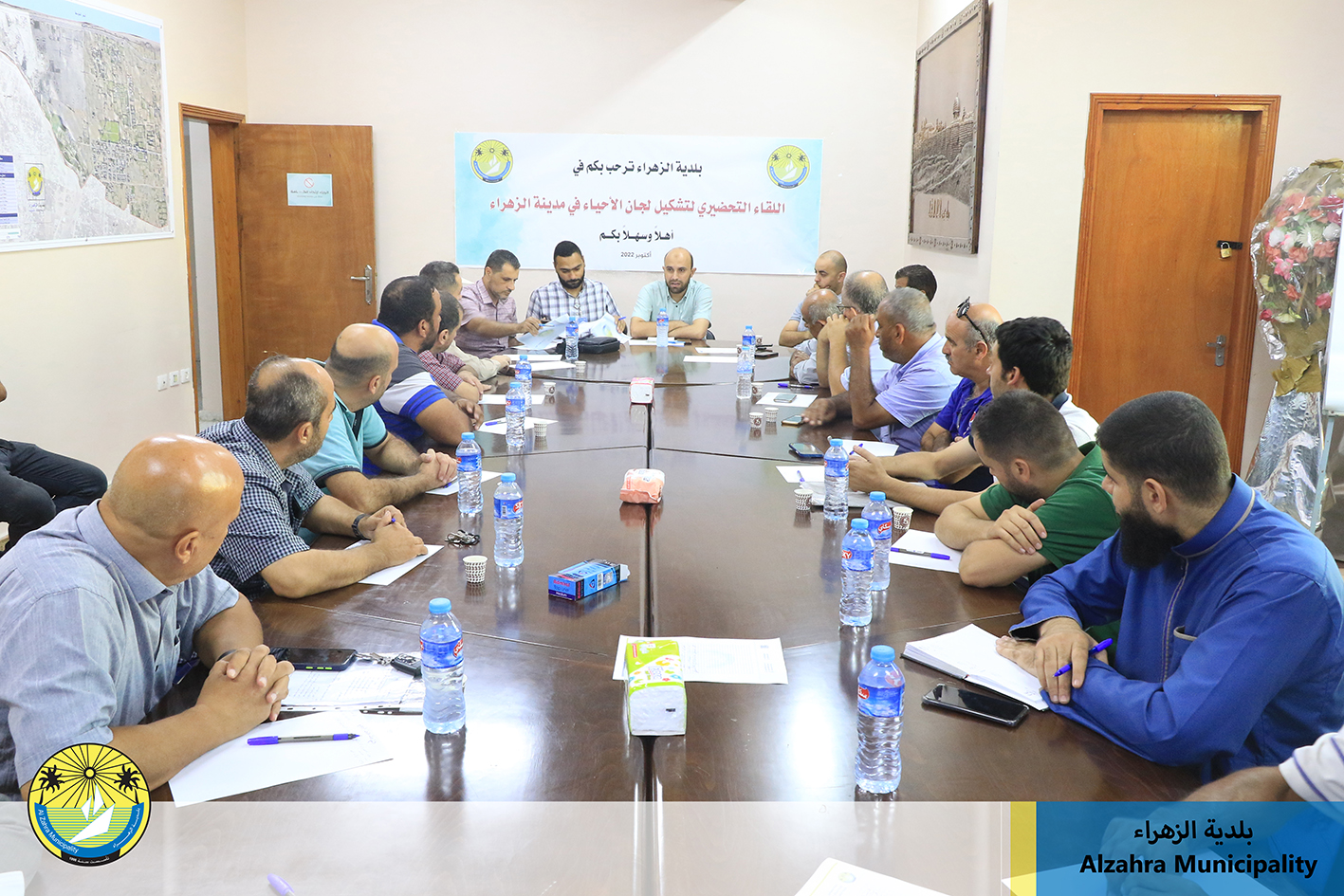 بلدية الزهراء تعقد لقاءً تحضيريًا لتشكيل لجان أحياء